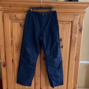 Lands End Kids Squall Navy Snow Pants, Size 16